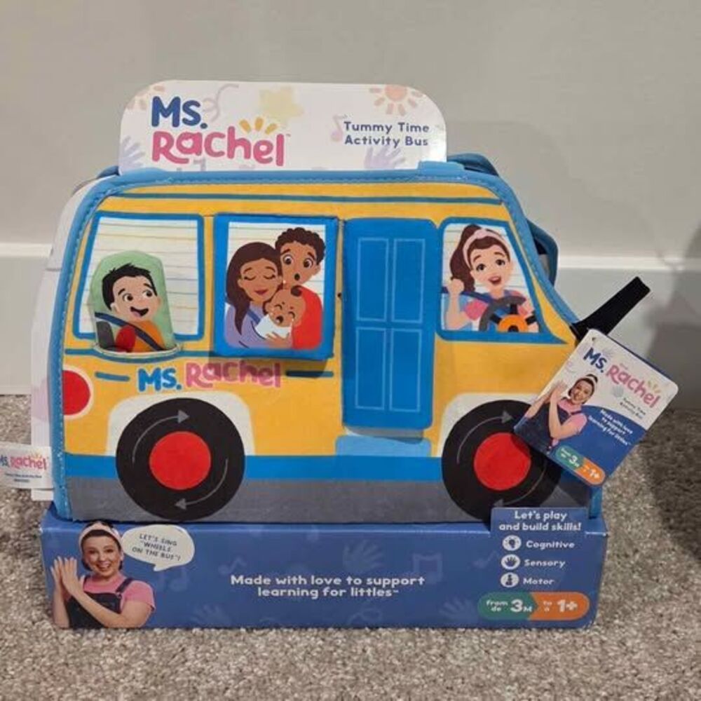 Ms Rachel tummy time activity bus